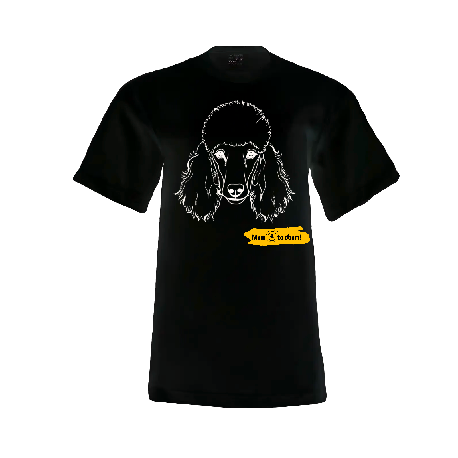 Bawełniany T-shirt z psią grafiką
