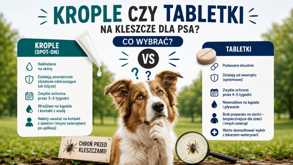Krople czy tabletki na kleszcze dla psa? Co wybrać i na co uważać?